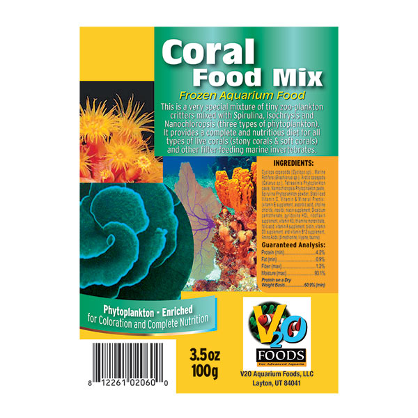 V2O Foods Coral Food Mix Frozen Food