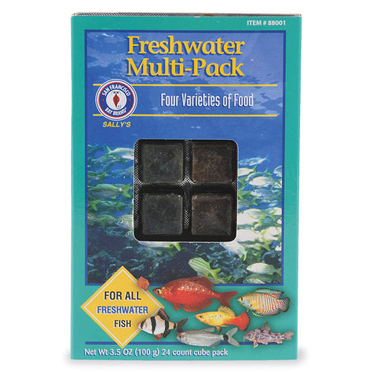 San Francisco Bay Brand® Roll-A-Cubes Freshwater Multi-Pack™ Frozen Fish Food