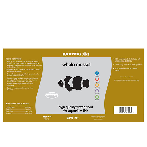 Gamma Slice Whole Mussel Gamma Slice Whole Mussel