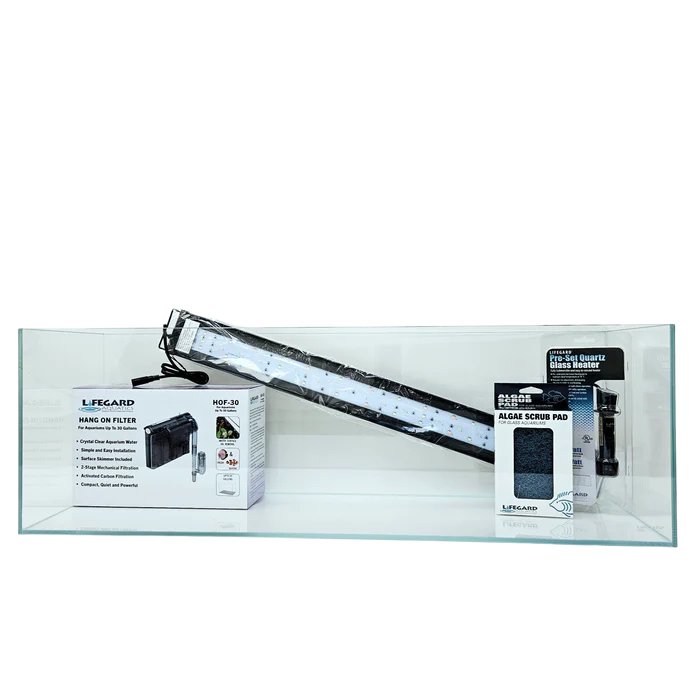 Lifegard Ultra Low Iron Bookshelf Aquarium Kits