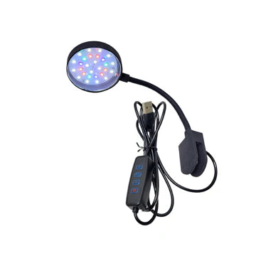 Lifegard® 2.5" Clip-On Full Spectrum USB LED Light w/In-Line Controller