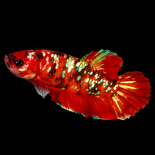 Koi Betta - Red, Blue, Green, Black, and Silver WYSIWYG