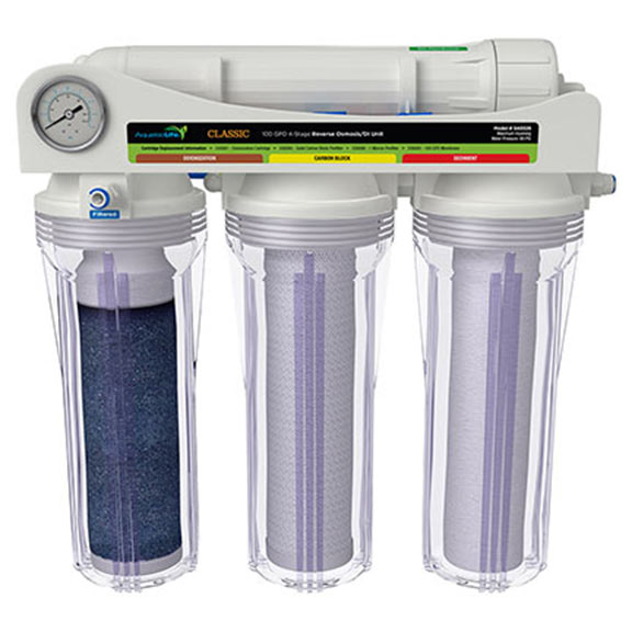 AquaticLife® 100 GPD 4-Stage Reverse Osmosis/Deionization System