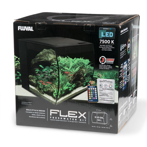 Fluval Flex Aquarium Kit - 9-Gallon Aquarium
