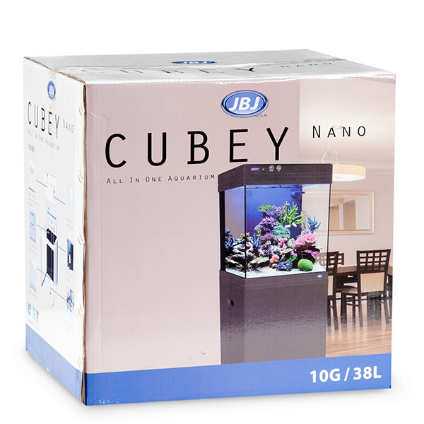 JBJ Cubey Nano All-In-One Aquarium - 10 Gallon, White