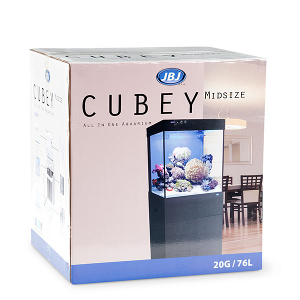 JBJ Cubey Nano All-In-One Aquarium - 15 Gallon, Black