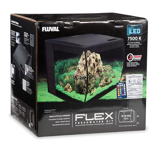 Fluval Flex Aquarium Kit - 15-Gallon Aquarium