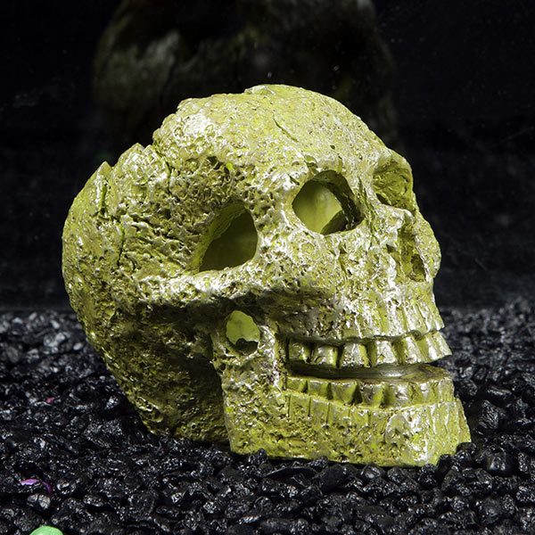 Tetra GloFish® Skull Ornament