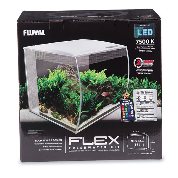 Fluval Flex Aquarium Kit - 9-Gallon Aquarium