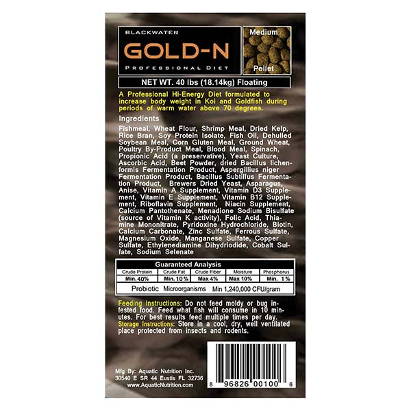 Blackwater Gold-N Medium Pellet Food