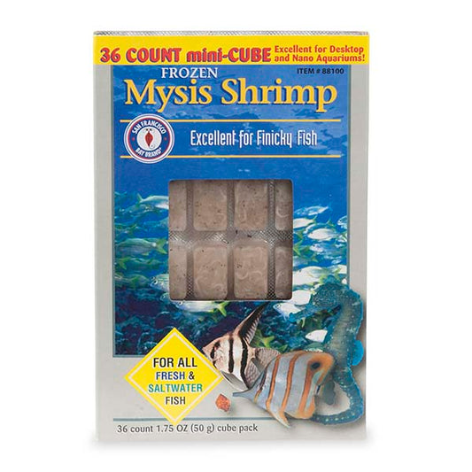 San Francisco Bay Brand Frozen Mysis Shrimp Mini Cube