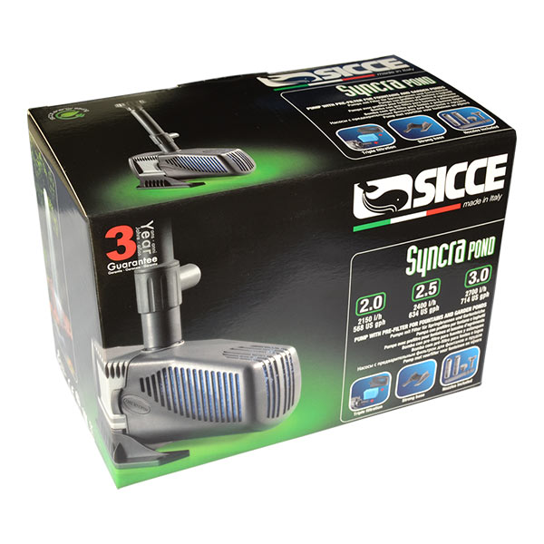 SYNCRAPOND 2.0 Pond Pump with Fountain & Filter