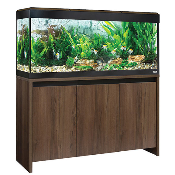 Fluval Roma 240 Aquarium Kit With Stand Walnut Aquarium