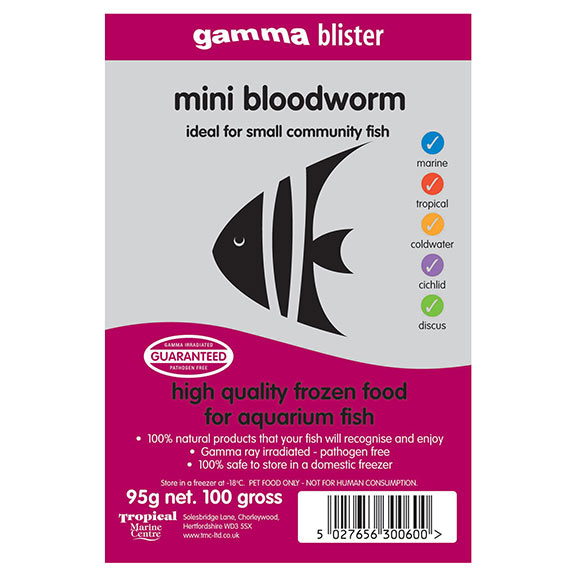 Gamma Blister Mini Bloodworms Gamma Blister Mini Bloodworms