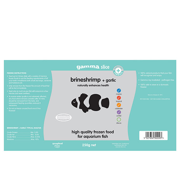 Gamma Slice Brine Shrimp Plus Garlic Gamma Slice Brine Shrimp Plus Garlic
