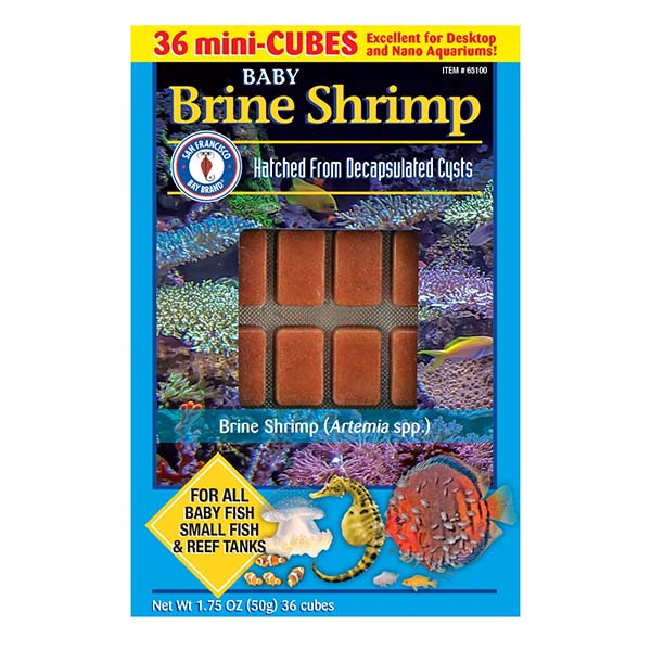 San Francisco Bay Brand Frozen Baby Brine Shrimp Cubes