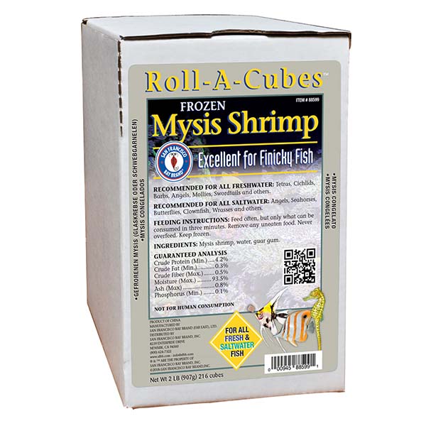 San Francisco Bay Brand Frozen Mysis Shrimp Roll-A-Cubes