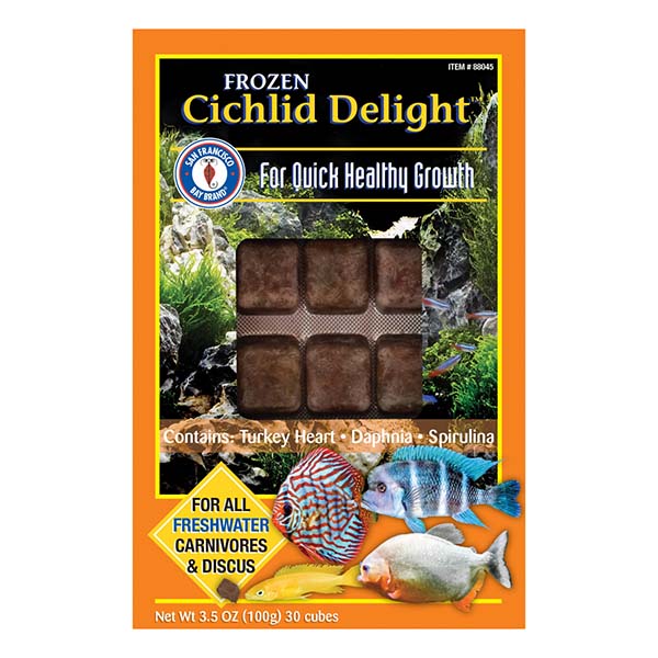 San Francisco Bay Brand Frozen Cichlid Delight Cubes