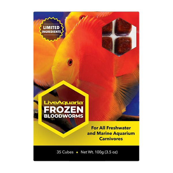 LiveAquaria Frozen Bloodworm Cubes