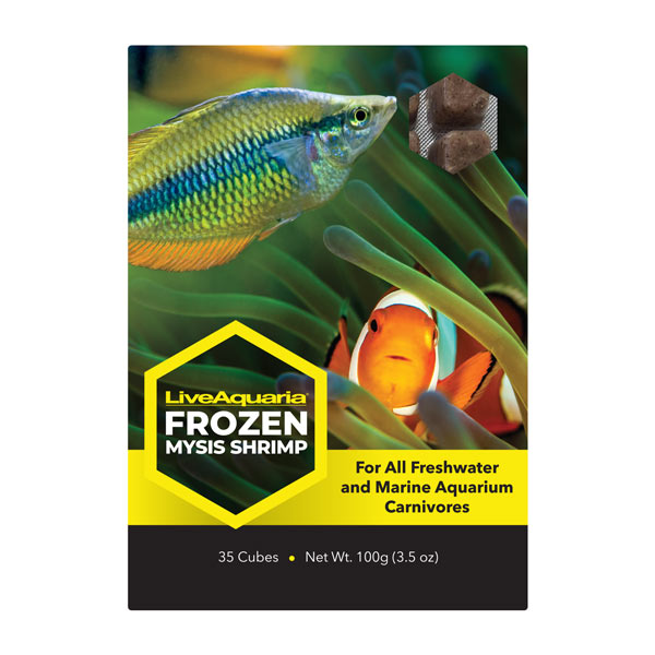 LiveAquaria® Frozen Mysis Shrimp Cubes LiveAquaria® Frozen Mysis Shrimp Cubes