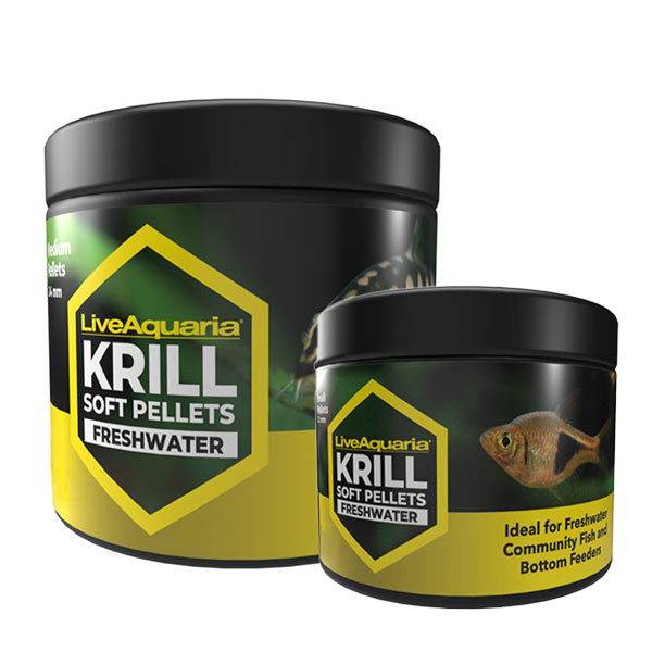 LiveAquaria Krill Soft Pellets for Freshwater Fish