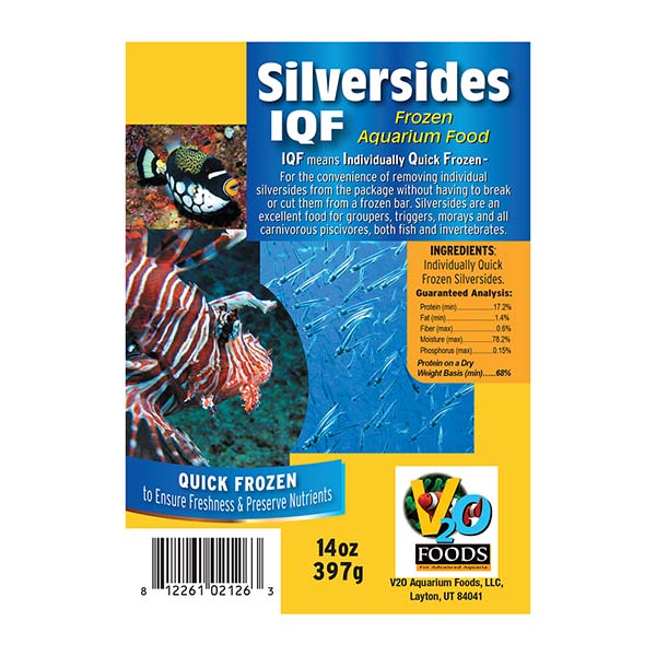 V2O Fresh Foods Silversides IQF Frozen Food