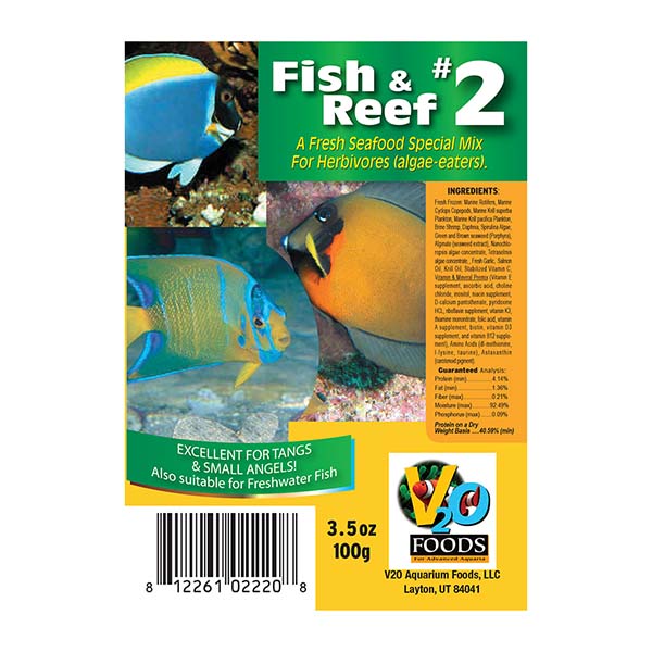 V2O Foods Fish and Reef #2 Frozen Food