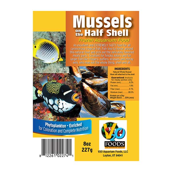 V2O Foods Mussels on the Half Shell Frozen Food