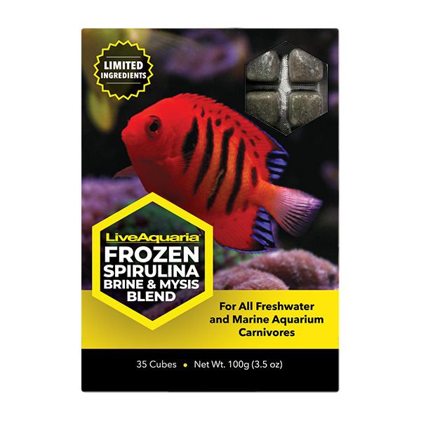 LiveAquaria® Frozen Spirulina Brine & Mysis Blend