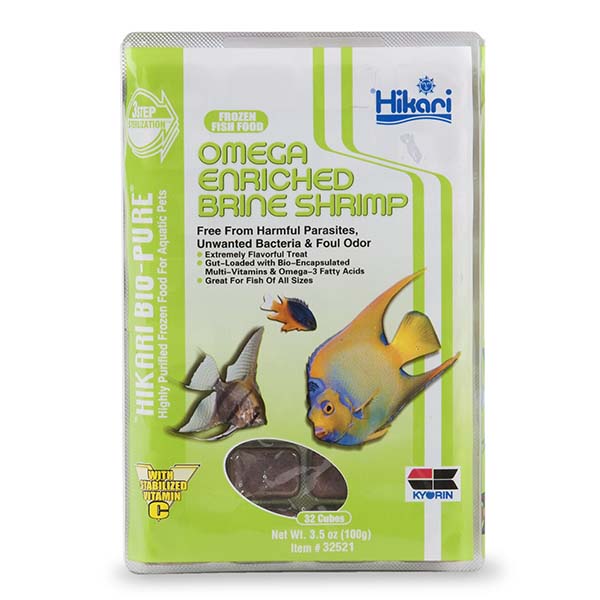 Hikari® Bio-Pure® Omega Enriched Brine Shrimp Frozen Fish Food