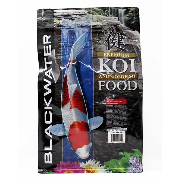 Blackwater Color Enhancing Premium Koi & Goldfish Food, Medium Pellets 