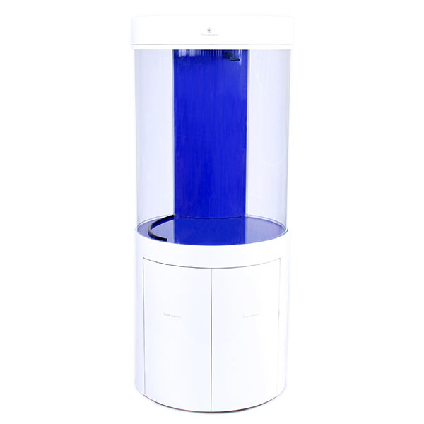 Pro Clear Cylinder Model 125 in White | Aquarium Supplies LiveAquaria