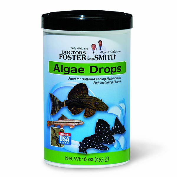 Drs. Foster & Smith Algae Drops® Food for Bottom-Feeding Herbivorous Fish including Plecos