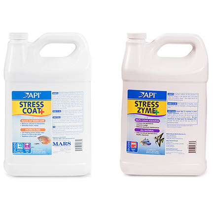 API Stress Coat® Plus & Stress Zyme® 1-Gallon Bundle Aquarium Water Conditioner API Stress Coat® Plus & Stress Zyme® 1-Gallon Bundle Aquarium Water Conditioner