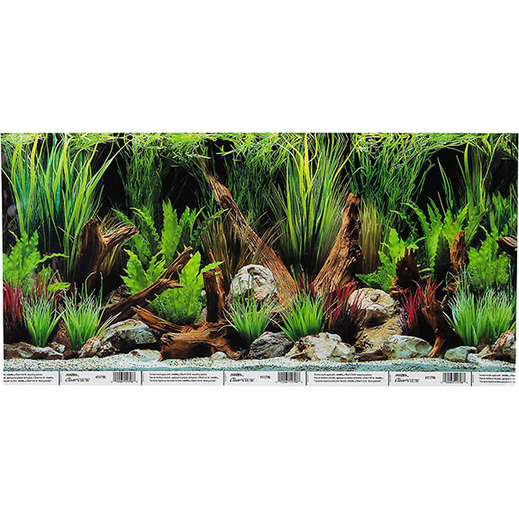 Hagen Marina Reversible Aquarium Background in Planted Oasis-Slate Wall Hagen Marina Reversible Aquarium Background in Planted Oasis-Slate Wall