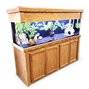 R&J Enterprises Aquarium Groove Series 72" x 18" x 30" High Cabinet & Canopy