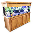 R&J Enterprises Aquarium Groove Series 72" x 24" x 30" High Cabinet & Canopy R&J Enterprises Aquarium Groove Series 72" x 24" x 30" High Cabinet & Canopy
