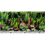 Marina Reversible Aquarium Background in Planted Oasis-Slate Wall